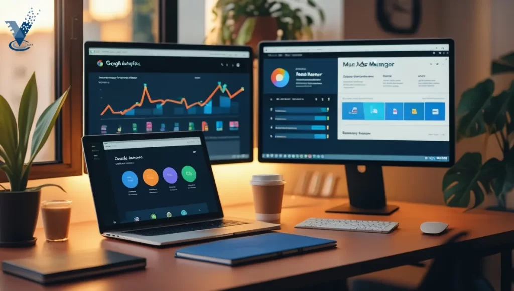 تصویر سه تا کامپیوتر و لپ تاپ در مطلب شغل دیجیتال مارکتینگ چیست